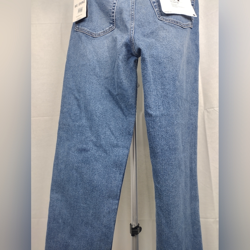 Re/Done 70s Stove Pipe Jeans Women's Size 4 Western Blue NWT - Picture 9 of 13